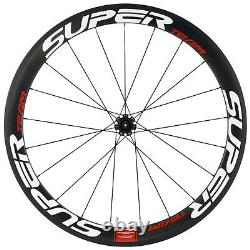 UCI Approved 50mm Carbon Fiber Wheels Road Bike R7 Hub Clincher Carbon Wheelset