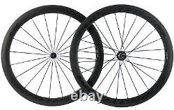 UCI Approved 50mm Carbon Wheels Road Bike Front+Rear Carbon Wheelset 700C Wheels