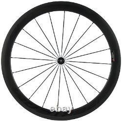 UCI Approved 50mm Carbon Wheels Road Bike Front+Rear Carbon Wheelset 700C Wheels