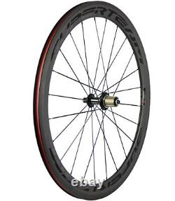 UCI Approved 50mm Carbon Wheels Road Bike Front+Rear Carbon Wheelset 700C Wheels