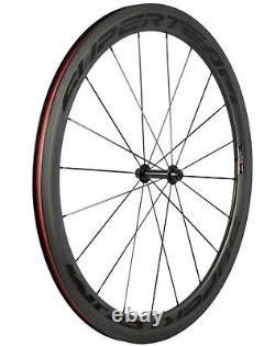 UCI Approved 50mm Carbon Wheels Road Bike Front+Rear Carbon Wheelset 700C Wheels