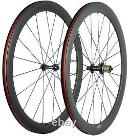 UCI Approved 700C 50mm Carbon Wheels Road Bike Carbon Wheelset 23mm Clincher Mat