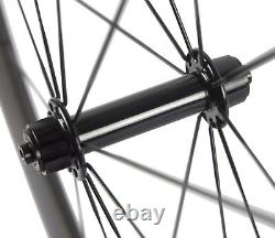 UCI Approved 700C 50mm Carbon Wheels Road Bike Carbon Wheelset 23mm Clincher Mat