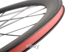 UCI Approved 700C 50mm Carbon Wheels Road Bike Carbon Wheelset 23mm Clincher Mat