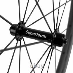 UCI Approved Superteam Carbon Wheelset 50mm Road Bike Wheels 700C Cycle Wheels