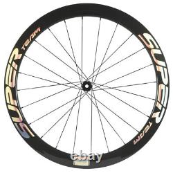 UCI Carbon Cyclocross Wheelset 50mm Clincher Road Disc Brake Wheelset THRU AXLE