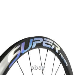 UCI Carbon Cyclocross Wheelset 50mm Clincher Road Disc Brake Wheelset THRU AXLE