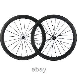 UCI Carbon Wheels 700C Road Bike 50mm Full Carbon Bicycle Rim Brake Wheelset