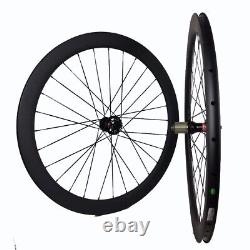 UD Carbon Cyclo Cross Road Bike Wheels Disc Brake 25mm Width 50mm Depth Clincher