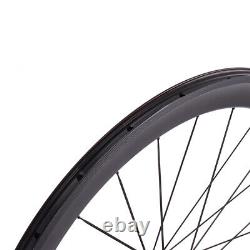 U Shape Road Bike Carbon Wheels Bicycle Wheelset Basalt Rim Brake Tubuless 50mm