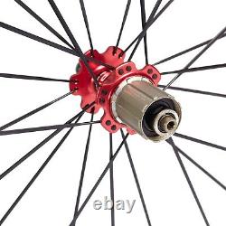 U Shape Road Bike Carbon Wheels Bicycle Wheelset Basalt Rim Brake Tubuless 50mm