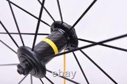 Ultralight 700C Road Bicycle Aluminum Wheelset with V Brake Carbon Fiber Hub