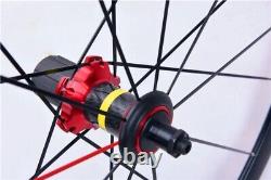 Ultralight 700C Road Bike Aluminum Alloy Wheelset with Carbon Fiber Bearing Hub