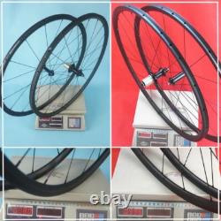 Ultralight 700c Carbon Road Bike Wheelset Tubular Basalt Brake Powerway R36 Hub