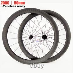 Ultralight 700c Carbon Road Bike Wheelset Tubular Basalt Brake Powerway R36 Hub