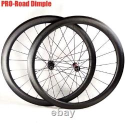 Ultralight 700c Carbon Road Bike Wheelset Tubular Basalt Brake Powerway R36 Hub