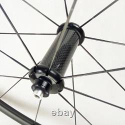 Ultralight 700c Carbon Road Bike Wheelset Tubular Basalt Brake Powerway R36 Hub