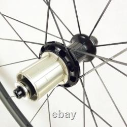Ultralight 700c Carbon Road Bike Wheelset Tubular Basalt Brake Powerway R36 Hub
