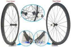 Ultralight 700c Carbon Road Bike Wheelset Tubular Basalt Brake Powerway R36 Hub