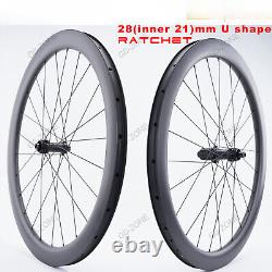 Ultralight 700c Road Bicycle Carbon Wheels Disc Brake Centerlock Wheelset