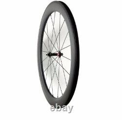 Urltra-Light Road Bike Carbon Wheels 700C 23mm Width 60mm Depth Clincher/Tubular