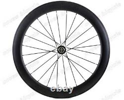 Urltra-Light Road Bike Carbon Wheels 700C 23mm Width 60mm Depth Clincher/Tubular