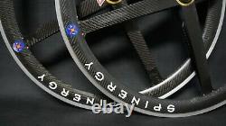 Vintage SPINERGY REV X CARBON 8/9/10s tubular Road Bike Wheels 700c Wheelset
