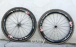 Vision Metron 55 SL Carbon Road Bike Tubular Rim Brake Wheel Set 11 sp Ceramic