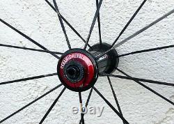 Vision Metron 55 SL Carbon Road Bike Tubular Rim Brake Wheel Set 11 sp Ceramic