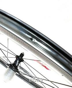 Vittoria Elusion Carbon C42 bicycle Road Bike WheelSet 700C Tubeless Compatible