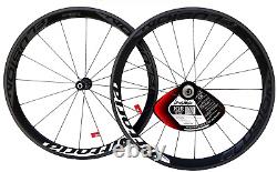 Vittoria Elusion Carbon C42 bicycle Road Bike WheelSet 700C Tubeless Compatible
