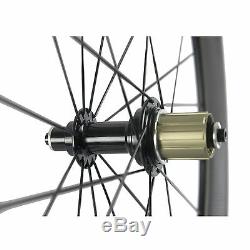 WINDBREAK Road Bike Wheels Clincher R13 88mm Bicycle Carbon Wheelset 3k Matte