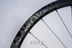 WOVEN Carbon Fibre 35mm 700C 10 11 Speed Wheel 12mm Disc Cross Gravel Road $799