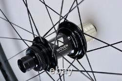 WOVEN Carbon Fibre 35mm 700C 10 11 Speed Wheel 12mm Disc Cross Gravel Road $799