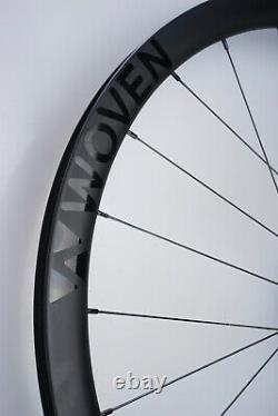 WOVEN Carbon Fibre 35mm 700C 10 11 Speed Wheel 12mm Disc Cross Gravel Road $799