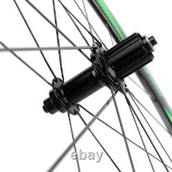 Windbreak Carbon Wheelset 700C 50mm Road Bike Carbon Wheels Rim Brake Race Cycle