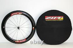 ZIPP 404 CARBON FRONT WHEEL 700c AERO ROAD RACING BIKE TUBULAR 58mm