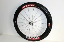 ZIPP 404 CARBON FRONT WHEEL 700c AERO ROAD RACING BIKE TUBULAR 58mm