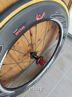 Zip 808 fire crest carbon tubular rear wheel road bike 700c EMS