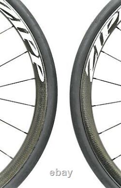 Zipp 202 Firecrest 11s Carbon Tubeless Road Bike Wheelset 700c Disc Shimano T/A