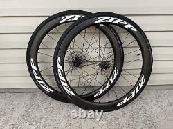 Zipp 303 Firecrest Tubeless Carbon Wheel Set. Disc QR Axle. + Tires, Rotors