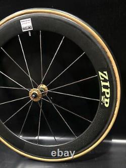 Zipp 400 57mm Tubular 26/650c Front Carbon Wheel Road Bike Track Keirin NJS