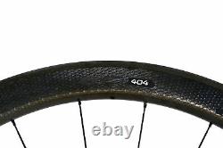 Zipp 404 Carbon Road Bike Wheelset Clincher 11 Speed QR with Wheel Bags