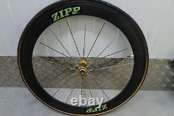 Zipp 440 carbon aero tubular front wheel