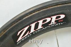 Zipp Speed Weaponry 400 Tubular Carbon 700c Wheel Set OLW100/130 16/24S Presta