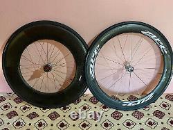 Zipp speed weaponry carbon road bike wheelset in mint condition