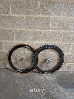 Zipp tubular track wheels front road carbon wheelset