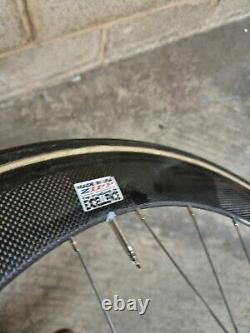 Zipp tubular track wheels front road carbon wheelset